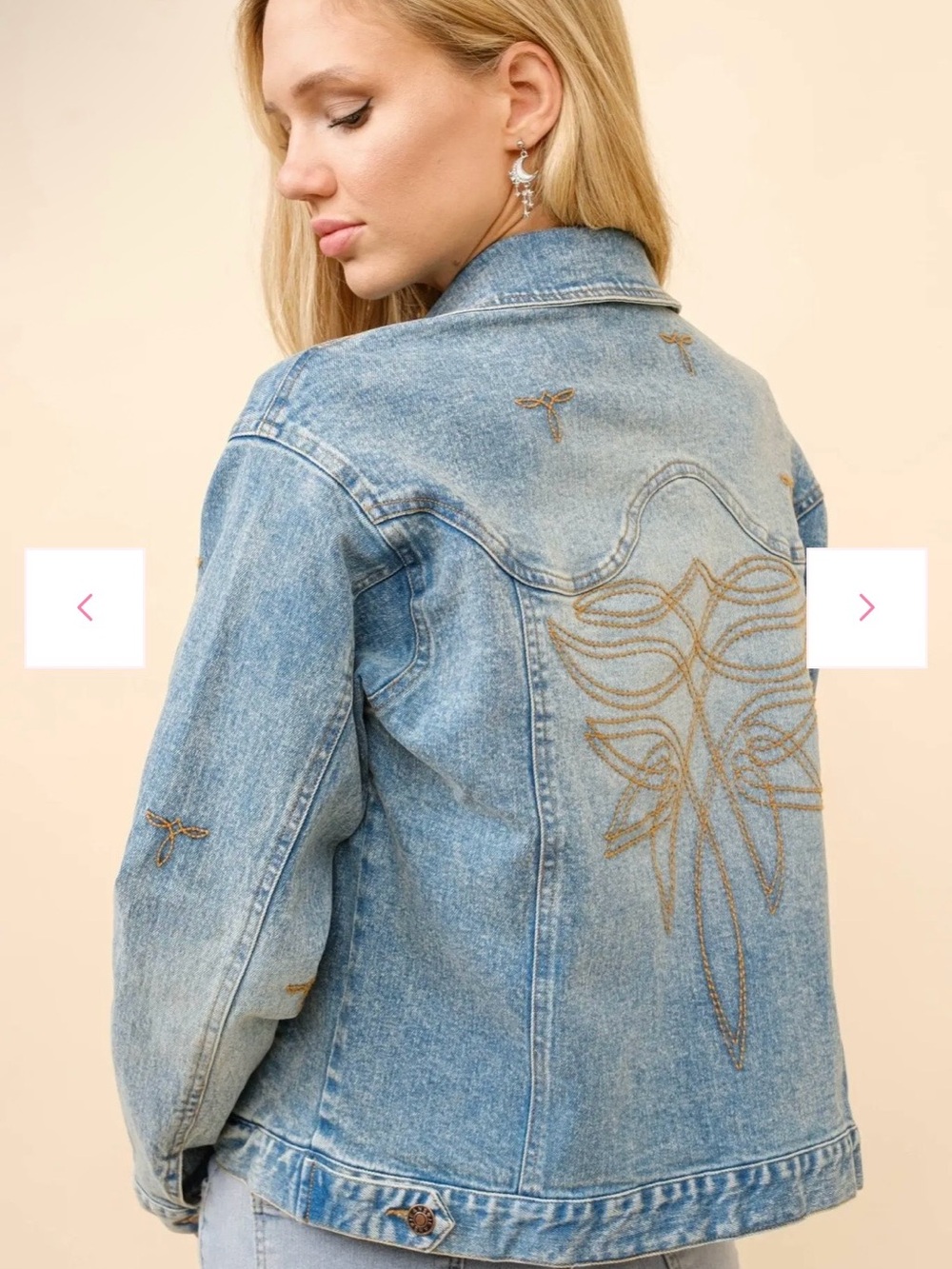 Blue B denim boot stitch jacket
